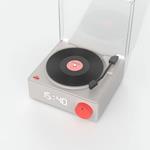 Altavoz bluetooth despertador tocadiscos gris | MOB007