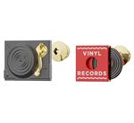 Set 2 pins tocadiscos | MTM045