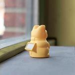 Mini Gato de la suerte solar amarillo | DON040