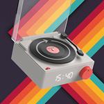 Altavoz bluetooth despertador tocadiscos gris | MOB007