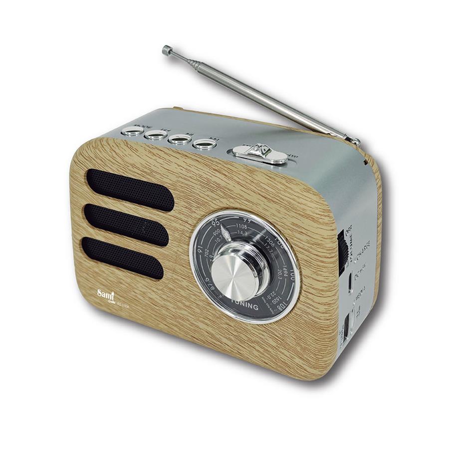 Radio vintage pequeña madera | SAN001