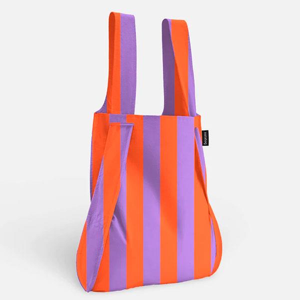 Bolsa + Mochila roja y púrpura | NOT037