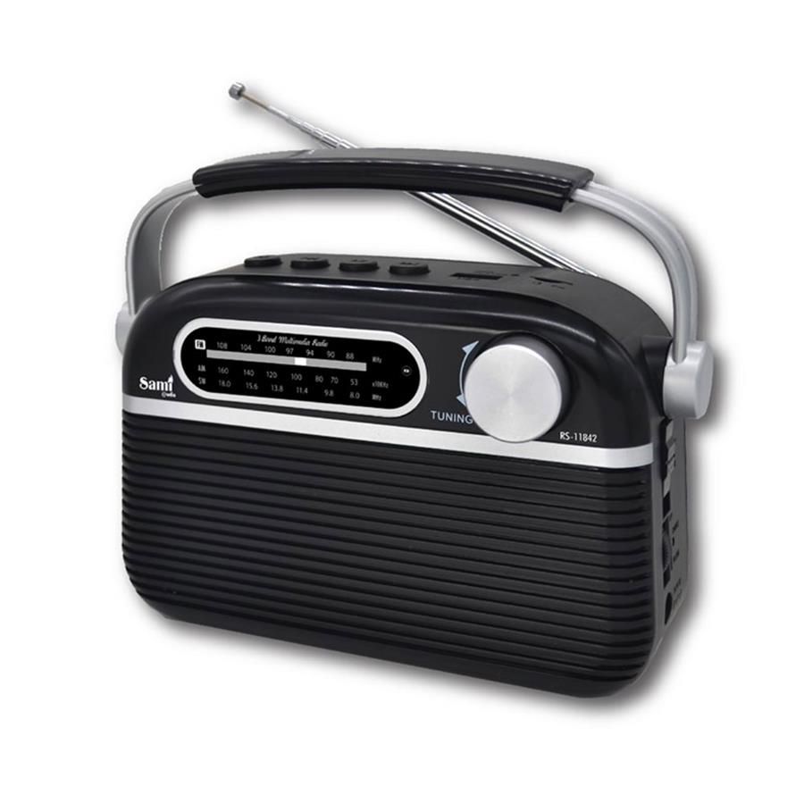 Radio vintage 70's negra | SAN010