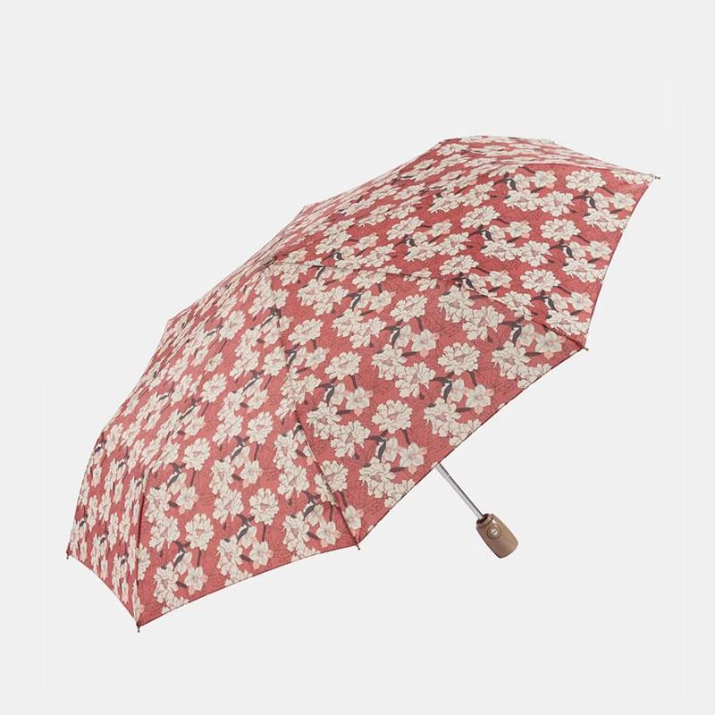 Paraguas plegable flores rojo | GOT003