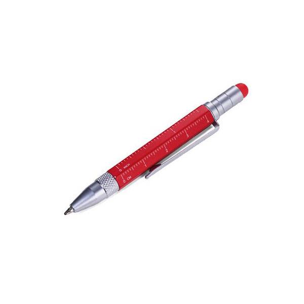Mini bolígrafo multifunción rojo | TRO051
