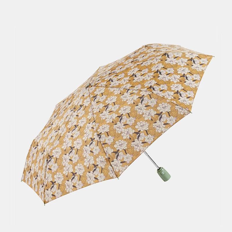 Paraguas plegable flores amarillo | GOT002