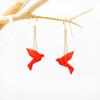 Pendientes colibríes naranjas | TOC004