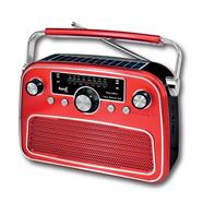 Radio vintage grande roja | SAN005