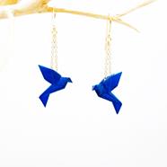 Pendientes colibríes azules | TOC001