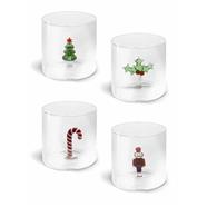 Set 4 vasos navidad | WD021