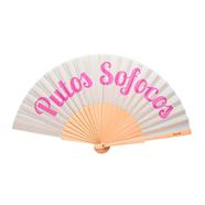 Abanico Putos Sofocos gris/rosa | FIS100