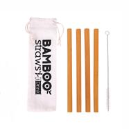 Set 4 pajitas bambú | ITO034