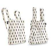 Bolsa + Mochila rayas negras | NOT018