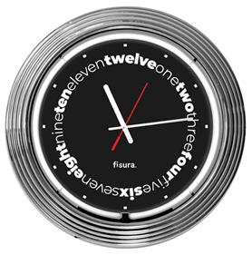 Reloj de pared Neón Negro | FIS051