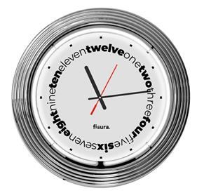 Reloj de pared Neón Blanco | FIS052