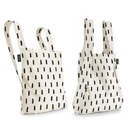 Bolsa + Mochila rayas negras | NOT018