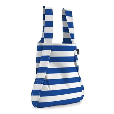 Bolsa + Mochila rayas azules | NOT007